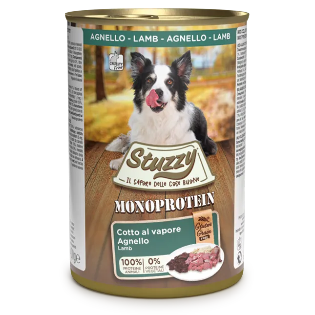 Stuzzy Monoprotein Agnello 400g – Cane Adulto Stuzzy Monoprotein Agnello 400g – Cane Adulto